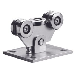 Görgőbak 4+1 csapágyazott kerékkel, 60x60x4mm